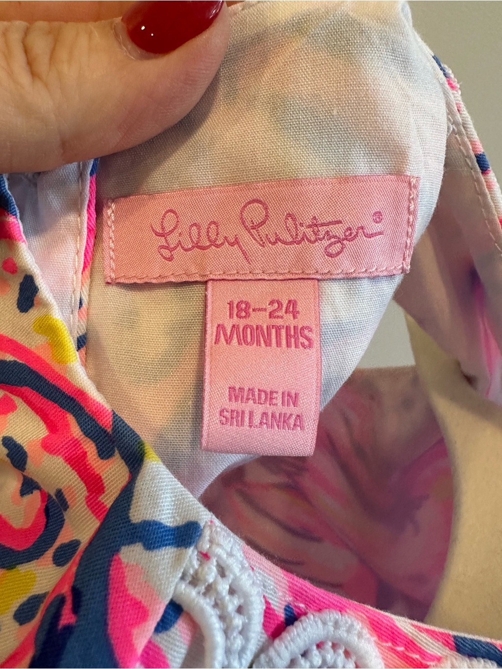 Lilly Pulitzer Baby Girl Pink Seashell Shift Dress with bloomers 18-24 months - Picture 3 of 4